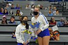 VB Inter squad match  Volleyball seniors Casey Dinga (#19) and Maggie Shafer (#6) are honored by the team during Senior Day festivities prior to their inter-squad match. : VB Intersquad, inter squad, inter-squad